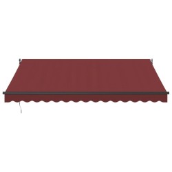 Auvent rétractable automatique bordeaux 400x300 cm 