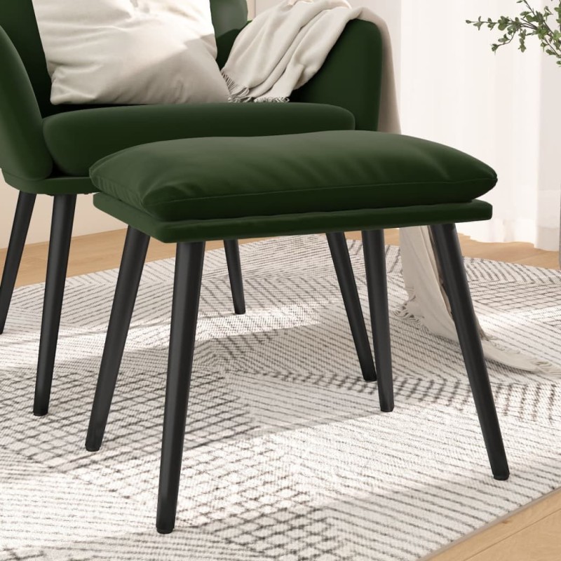 Repose-pied Vert foncé 45x29,5x35 cm Velours Repose-pied Vert foncé 45x29,5x35 cm Velours