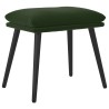 Repose-pied Vert foncé 45x29,5x35 cm Velours 