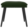 Repose-pied Vert foncé 45x29,5x35 cm Velours 
