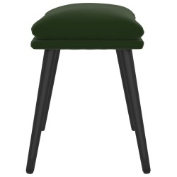 Repose-pied Vert foncé 45x29,5x35 cm Velours 