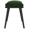 Repose-pied Vert foncé 45x29,5x35 cm Velours 