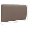 Salon de jardin palette 4pcs avec coussins Pin imprégné de gris 