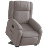 Fauteuil inclinable électrique taupe tissu 