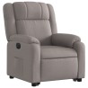 Fauteuil inclinable électrique taupe tissu 