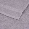 Serviettes de visage 10 pcs gris 30x30 cm 360 g/m² 100% coton 