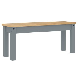 Ensemble à manger Panama 4 pcs gris bois de pin massif 