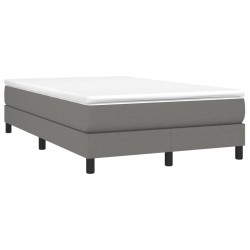 Sommier à lattes de lit avec matelas Gris foncé 120x200cm Tissu 