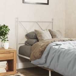 Tête de lit métal blanc 80 cm 