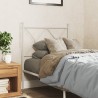 Tête de lit métal blanc 80 cm 
