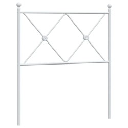 Tête de lit métal blanc 80 cm 
