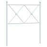Tête de lit métal blanc 80 cm 