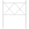 Tête de lit métal blanc 80 cm 