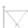 Tête de lit métal blanc 80 cm 