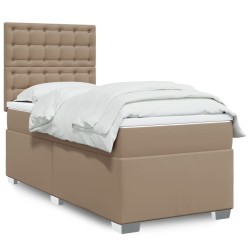 Sommier à lattes de lit avec matelas Cappuccino 80x200 cm 