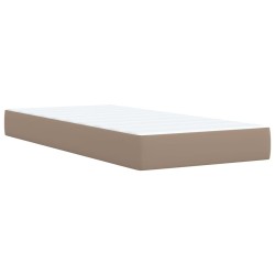 Sommier à lattes de lit avec matelas Cappuccino 80x200 cm 