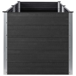 Lit surélevé de jardin 200x50x91 cm WPC Gris 