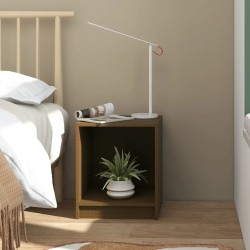 Table de chevet Marron miel 35,5x33,5x41,5cm Bois de pin massif 