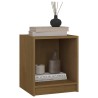 Table de chevet Marron miel 35,5x33,5x41,5cm Bois de pin massif 