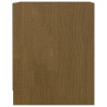 Table de chevet Marron miel 35,5x33,5x41,5cm Bois de pin massif 
