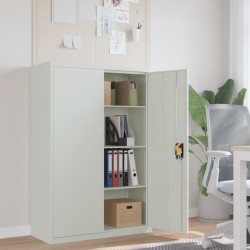 Armoire de bureau 90x40x140 cm Acier Gris    