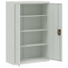 Armoire de bureau 90x40x140 cm Acier Gris    