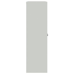 Armoire de bureau 90x40x140 cm Acier Gris    