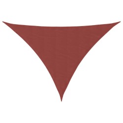 Voile de parasol tissu oxford triangulaire 3x4x5 m terre cuite 