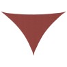 Voile de parasol tissu oxford triangulaire 3x4x5 m terre cuite 