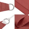 Voile de parasol tissu oxford triangulaire 3x4x5 m terre cuite 