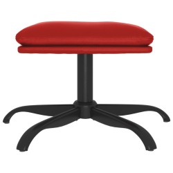 Repose-pied Rouge bordeaux 60x60x36 cm Similicuir 