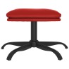 Repose-pied Rouge bordeaux 60x60x36 cm Similicuir 