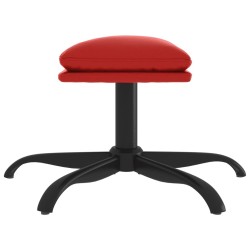 Repose-pied Rouge bordeaux 60x60x36 cm Similicuir 
