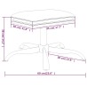 Repose-pied Rouge bordeaux 60x60x36 cm Similicuir 