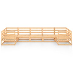 Salon de jardin 7 pcs Bois de pin massif 