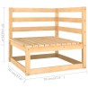Salon de jardin 7 pcs Bois de pin massif 