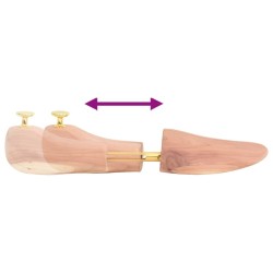 Tendeur de chaussures et chausse-pied EU 42-43,5 bois de cèdre 