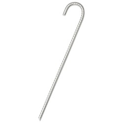 Piquets de tente 12 pcs 37 cm Ø10 mm acier galvanisé 