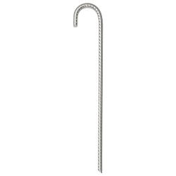 Piquets de tente 12 pcs 37 cm Ø10 mm acier galvanisé 