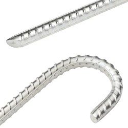 Piquets de tente 12 pcs 37 cm Ø10 mm acier galvanisé 