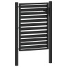 Portail de jardin verrouillable noir 100x120 cm aluminium 