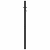 Portail de jardin verrouillable noir 100x120 cm aluminium 