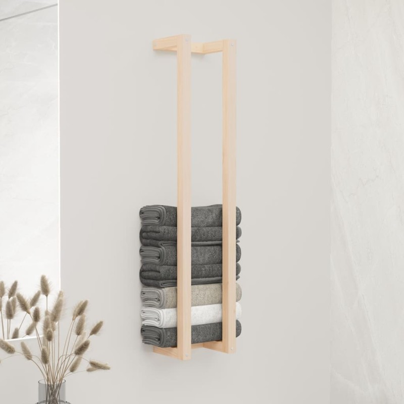 Porte-serviette 23x18x110 cm Bois de pin massif 