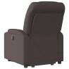 Fauteuil inclinable de massage Marron foncé Tissu 