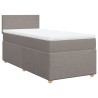Sommier à lattes de lit avec matelas Taupe 80x200 cm Tissu 
