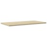 Panneau de bibliothèque 4pcs Chêne sonoma 60x30x1,5cm Aggloméré 