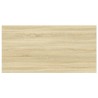 Panneau de bibliothèque 4pcs Chêne sonoma 60x30x1,5cm Aggloméré 