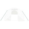 Serre avec cadre en acier blanc 30 m² 10x3x2 m 