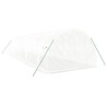 Serre avec cadre en acier blanc 30 m² 10x3x2 m 