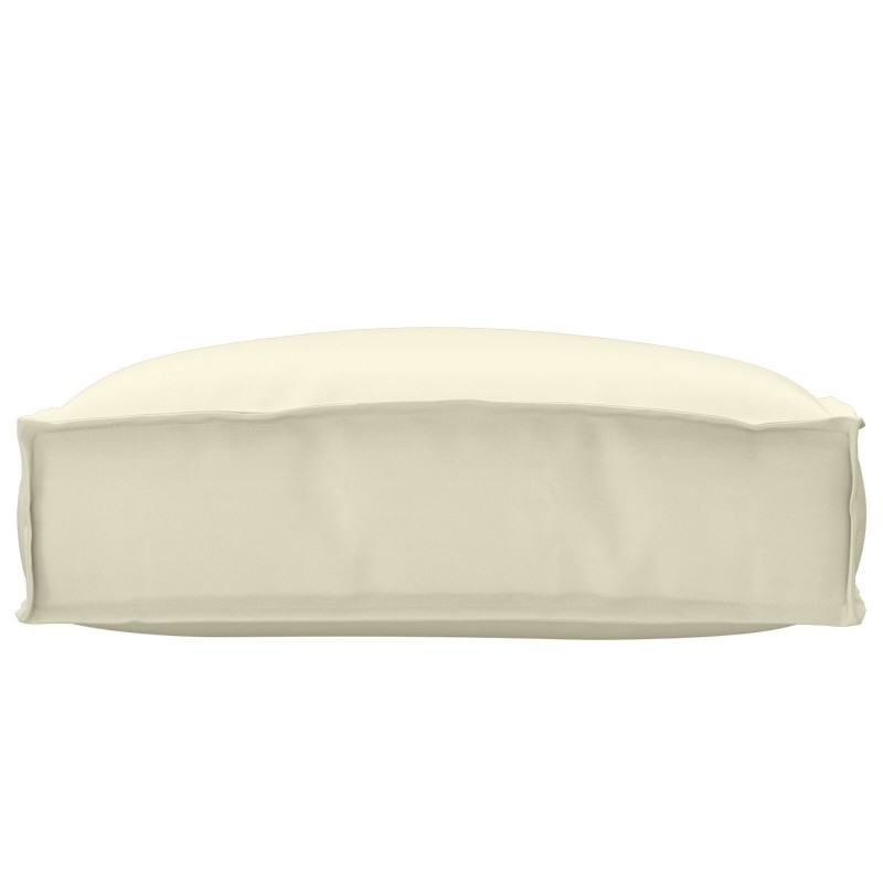 Coussin de palette pour siège Crème 50x50x12 cm Tissu Oxford 